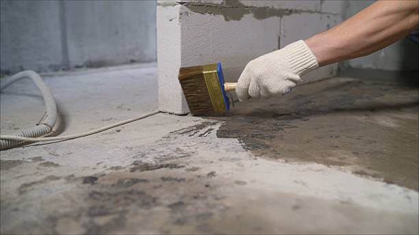 Crawl space vapor barrier installation in New Concord, OH
